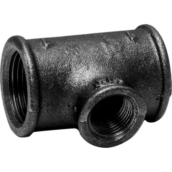 Fitinka T-kus redukovaný černý 3/4"× 1/2"FF