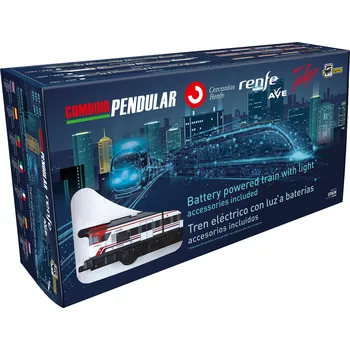 Vláček a vláčkodráha Pequetren Příměstský vlak Renfe se stanicí + semaforem + nájezdem 403