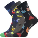 Dětské ponožky Boma 057-21-43 13/XIII - balení 3 různé páry v barevném mixu mix A kluk 20-24 (14-16)