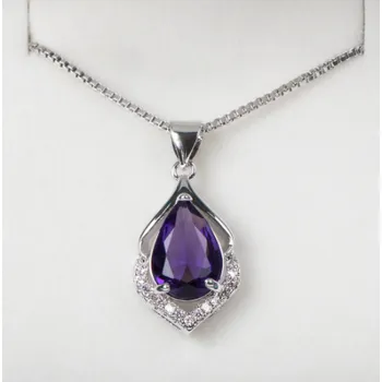 Náhrdelník Elegantní ametystový náhrdelník