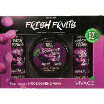 Kosmetická sada Vivaco DÁRKOVÁ KAZETA KOSMETIKY S HROZNOVÝM VÍNEM