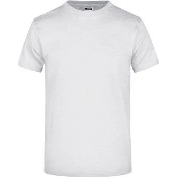 Pánské tričko James&amp;Nicholson Unisex triko JN002 Ash (Heather) 3XL