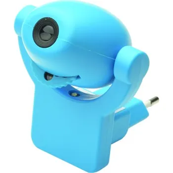 Nouzové osvětlení Dětské LED svítidlo do zásuvky Magický obraz, modrá barva