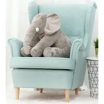 plyšák Majlo Toys Slon Belly 70 cm šedý