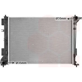 Motor automobilu Chladič, chlazení motoru VAN WEZEL 82012728