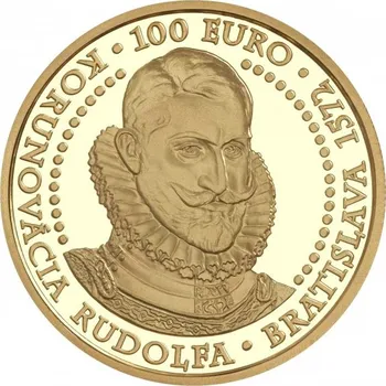 Zlatá pamětní mince Rudolf II., Bratislavská korunovace - rok 2022