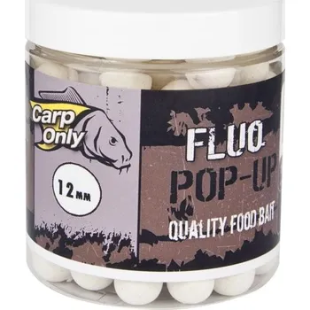 Boilies CARP-ONLY Plovoucí boilies CARP ONLY Fluo White 80g Varianta: FLUO POP UP BOILIE WHITE 12MM 80G