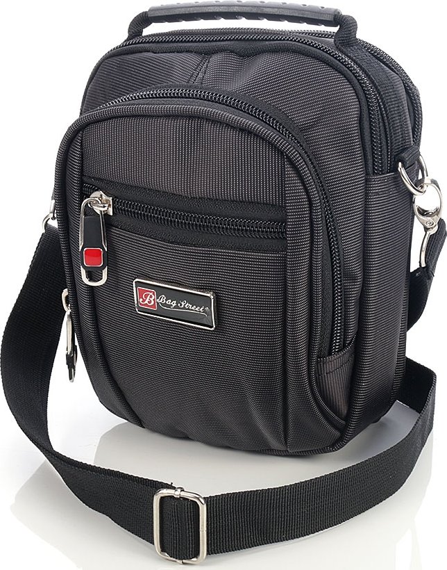 Bag Street Malá pánská taška přes rameno 2361 černá grafit