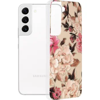 Pouzdro na mobilní telefon Kryt Samsung Galaxy S22 Techsuit - Marble Series - Mary Berry Nude
