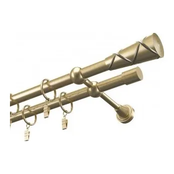 Garnýž Kovová garnýž Antik dvojitá Ø 19 mm - Trapezium