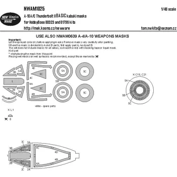 Plastikový model 1/48 Mask A-10A/C Thunderbolt II BASIC (HOBBYB)