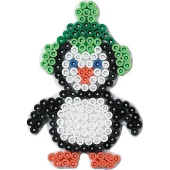 Dětské navlékací korálky Podložka k zažehlovacím korálkům MIDI - Malý tučňák - H325-09