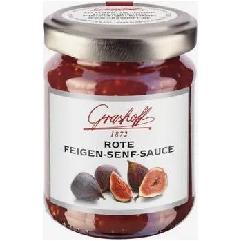 Grashoff Omáčka z červených fíků a hořčičných semínek sklo 125 ml