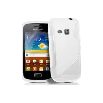 Pouzdro na mobilní telefon Silikonový obal Samsung S6500 Galaxy Mini 2 - bílý