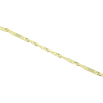 Náramek Zlatnictví Helios Zlatý točený náramek