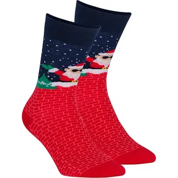 Ponožky s vánočním motivem WOLA SANTA ZA KOMÍNEM Velikost: 42-44