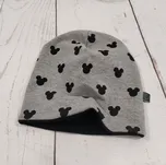 Yháček Šmoulí čepička Yháček, oboustranná, myšák hlavy na tmavě šedém melíru Velikost:: L