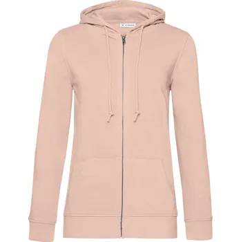 Dámská mikina B&amp;C Dámská mikina na zip WW36B Soft Rose XXL