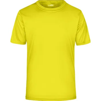 Pánské tričko James&amp;Nicholson Pánské funkční triko JN358 Yellow XXL