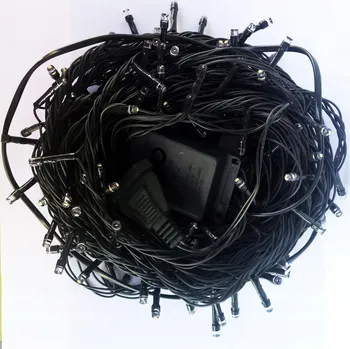 Dekorativní svítidlo Berge LED vánoční řetěz - 60LED - 5M - IP20 - 8 funkcí - studená bílá