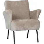 WOOOD Béžové látkové křeslo Mousine