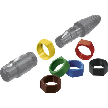 Elektrický konektor NEUTRIK XLR-Codierring, rot