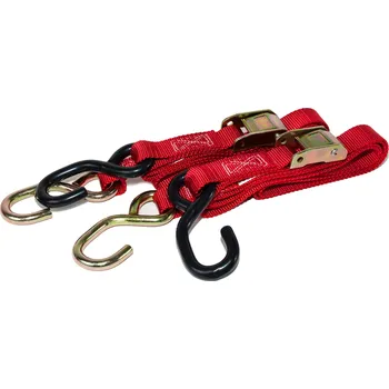 Příslušenství k zavazadlu MOTION STUFF Upínací popruhy (25mm x1,8m) Pár červené