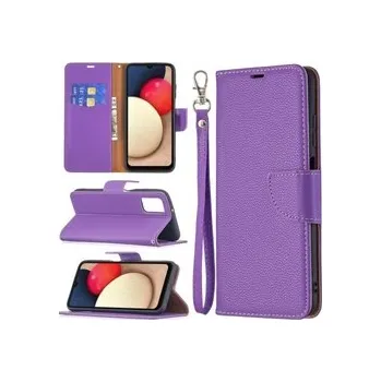 Pouzdro na mobilní telefon Knížkové pouzdro zavírací Galaxy A03s - LI fialové