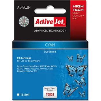 ActiveJet T0802 R265/R360/RX560 - Cyan - 12 ml AE-802 EXPACJAEP0109