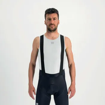 cyklistický dres SPORTFUL Cyklistické triko bez rukávů - PRO TERMO - bílá