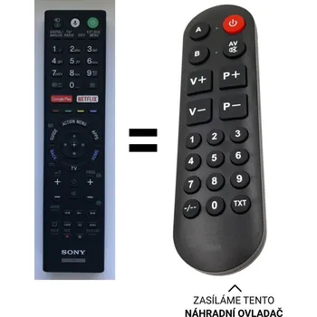 Sony RMF-TX221ES náhradní dálkový ovladač pro seniory
