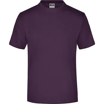 Pánské tričko James&amp;Nicholson Unisex triko JN001 Aubergine XL