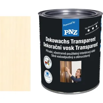 barva a nátěr na dřevo PNZ Dekorační vosk Transparent 0,75l bříza