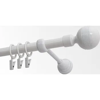 Garnýž kovová 200 cm jednořadá 19 Gabi bílá