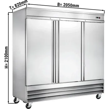 Lednice Chladící skříň 2040 litrů se 3 dveřmi