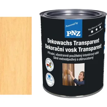 Olej na dřevo PNZ Dekorační vosk Transparent 0,75l savana