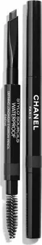 Tužka na obočí Chanel Stylo Sourcils voděodolná tužka s kartáčkem 0,27 g 812 Ebène