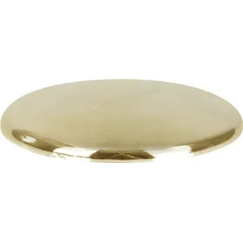 Přepadová krytka pro umyvadlo matně zlatá