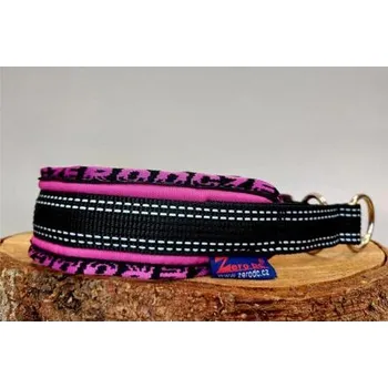Obojek pro psa Obojek BLIZARD ROYAL polostahovací růžový varianta MINI 25-30 cm