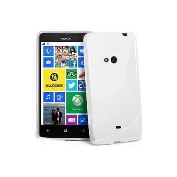 Pouzdro na mobilní telefon Silikonové pouzdro obal Nokia 625 Lumia - bílé