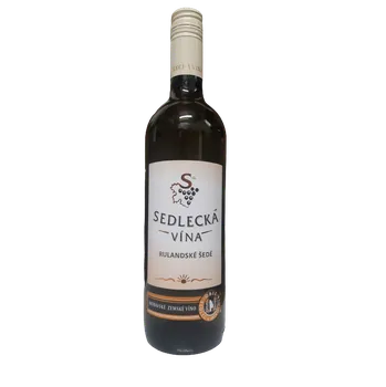 Víno Rulandské šedé moravské zemské víno 2021 polosuché (bílé polosuché víno)