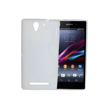 Pouzdro na mobilní telefon Silikonový obal Sony Xperia E3 (D2203) - bílý