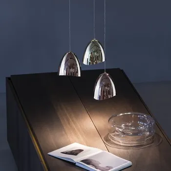 Quadrifoglio Group Mirage, designové svítidlo z lesklého chromu, 8,7W 2700K stmívatelné, prům.17,5cm