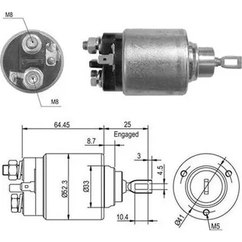Autoelektrika Elektromagnetický spínač, startér MAGNETI MARELLI 940113050012