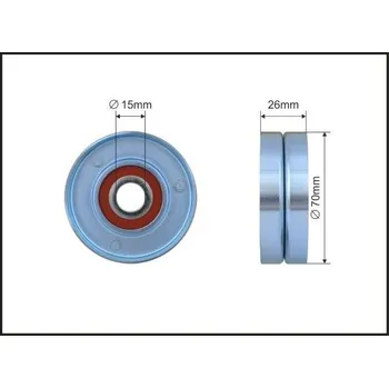 Napínací kladka, žebrovaný klínovy řemen CAFFARO 254-00