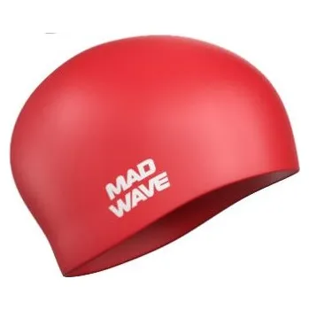 Plavecká čepice MAD WAVE LONG HAIR silicon Barva: Červená