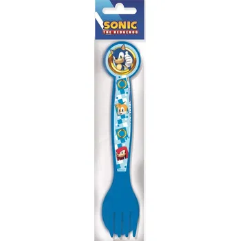 Příbor Sada plastových dětských příborů 2 ks - Sonic