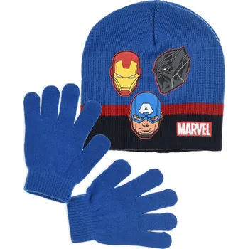 Čepice Chlapecká čepice a rukavice AVENGERS modrá Velikost: 52 cm