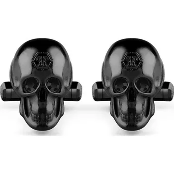 Manžetový knoflíček Manžetové knoflíky z ušlechtilé oceli s krystaly - lebka - PP534-3981