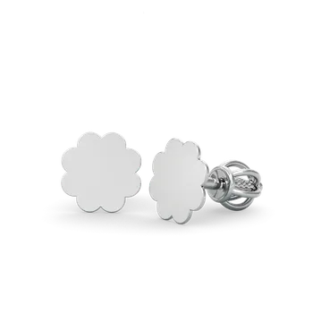 Náušnice SOLUNA RAISA zlaté náušnice KYTIČKA z bílého zlata